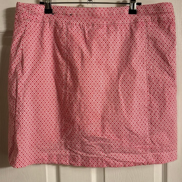 Kim Rogers - Patterned Pull On Casual Rayon Stretch Skort - Pink - 14 - - Picture 2 of 6